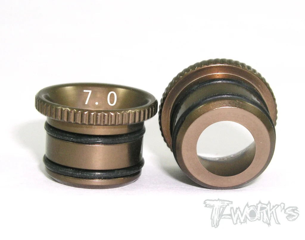 T-Works - Vergaser Einsatz - 7,0mm (für O.S./ Novarossi / Alpha / Go Motoren)