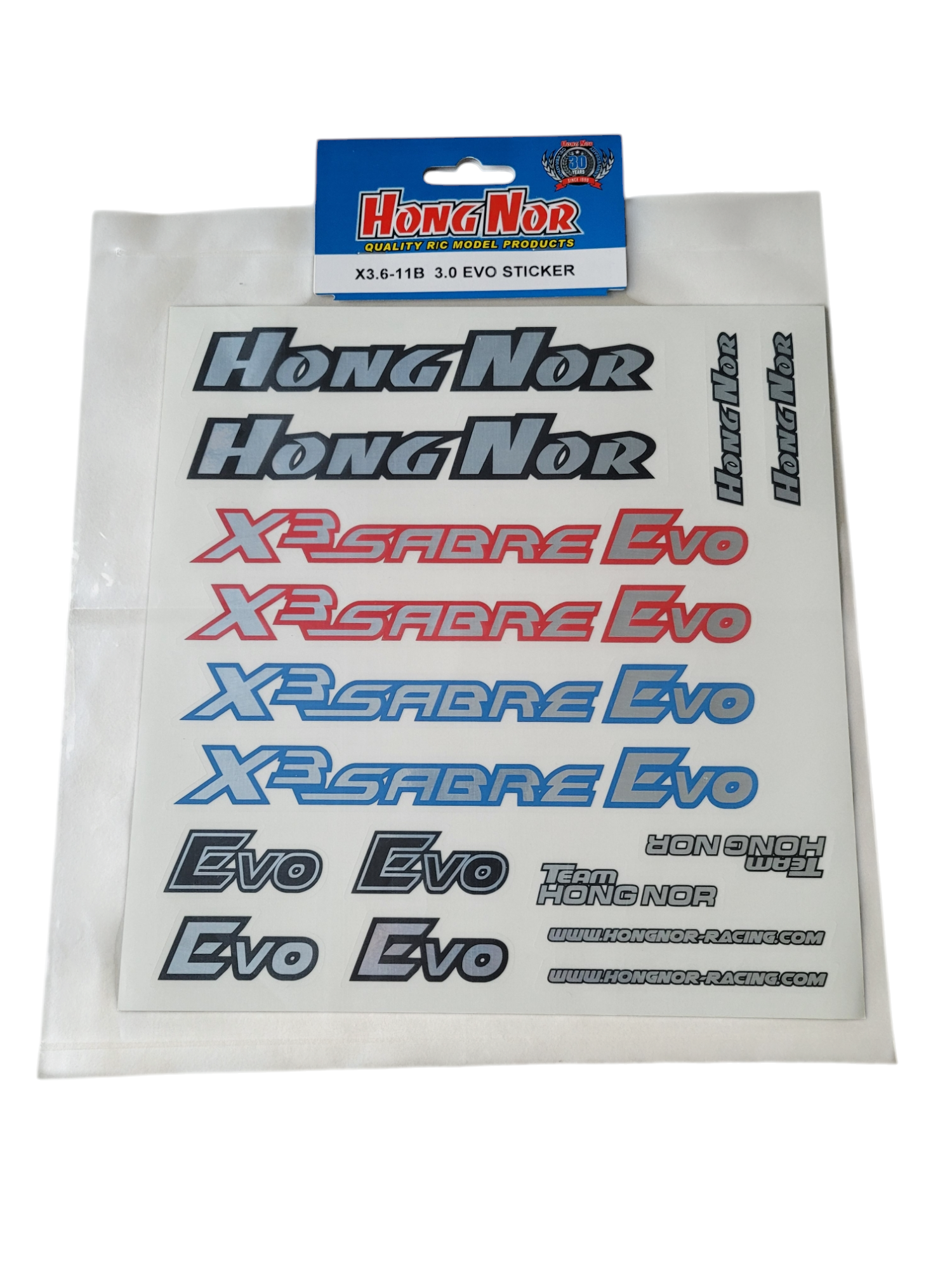 HN - Hong Nor X3 Buggy Sticker Sheet