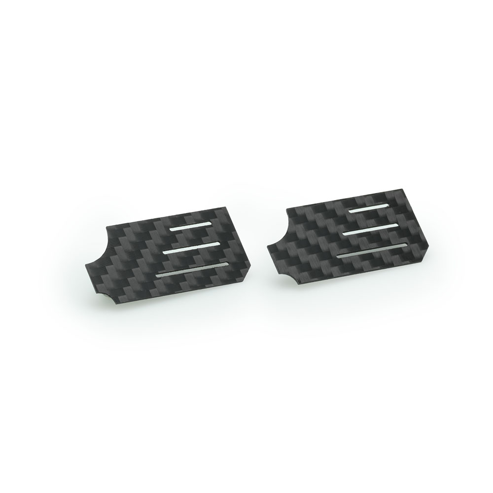 Xtreme - 1/10 EP Heckspoiler Carbon Sideplates 0,5mm (2)