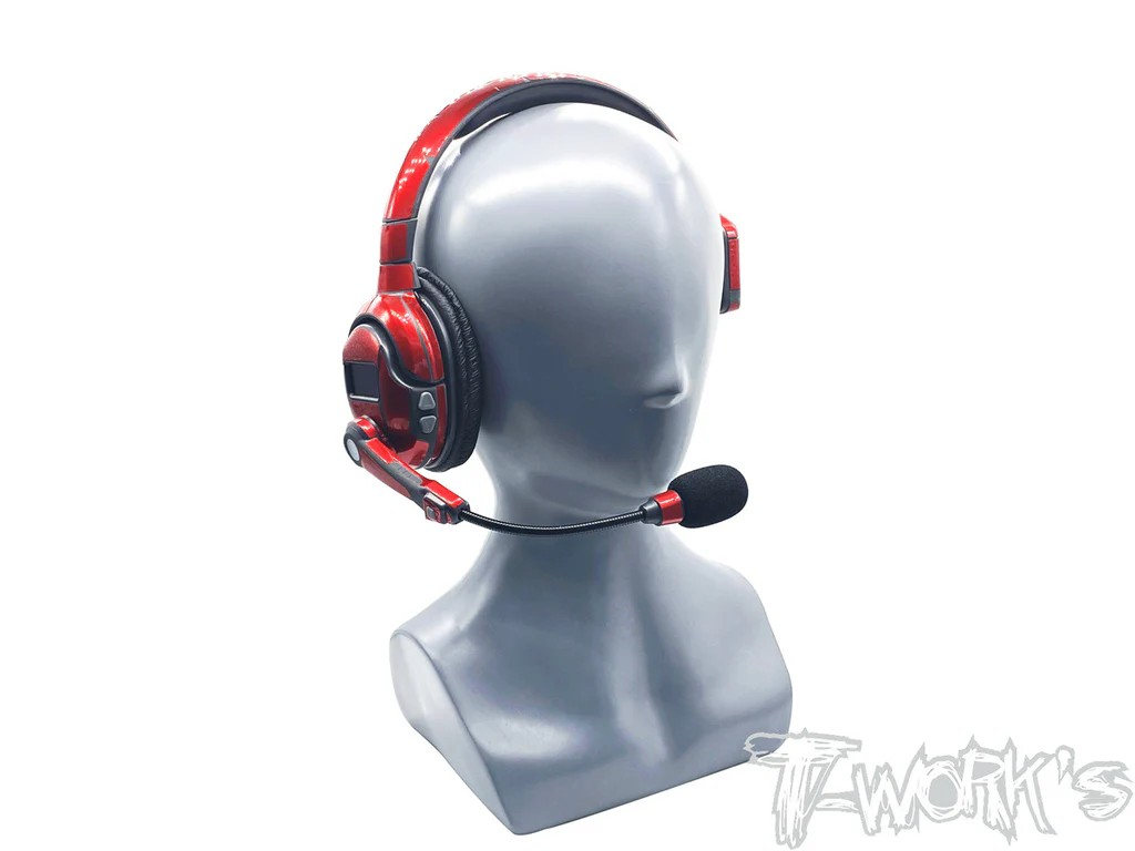 T-Works - Aufkleberbogen - Rot Metal Chrome - für Smartcom Headset (2 Bögen)