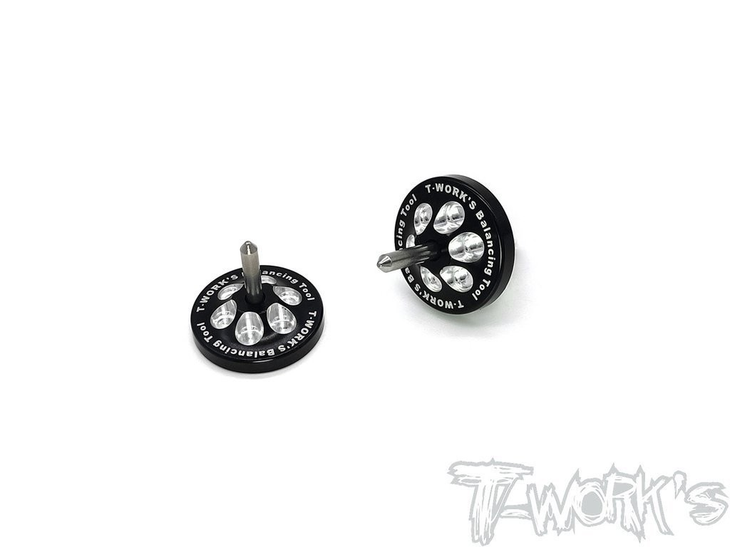T-Works - Chassis Balancing Tools - Alu - SCHWARZ (2 Stück)