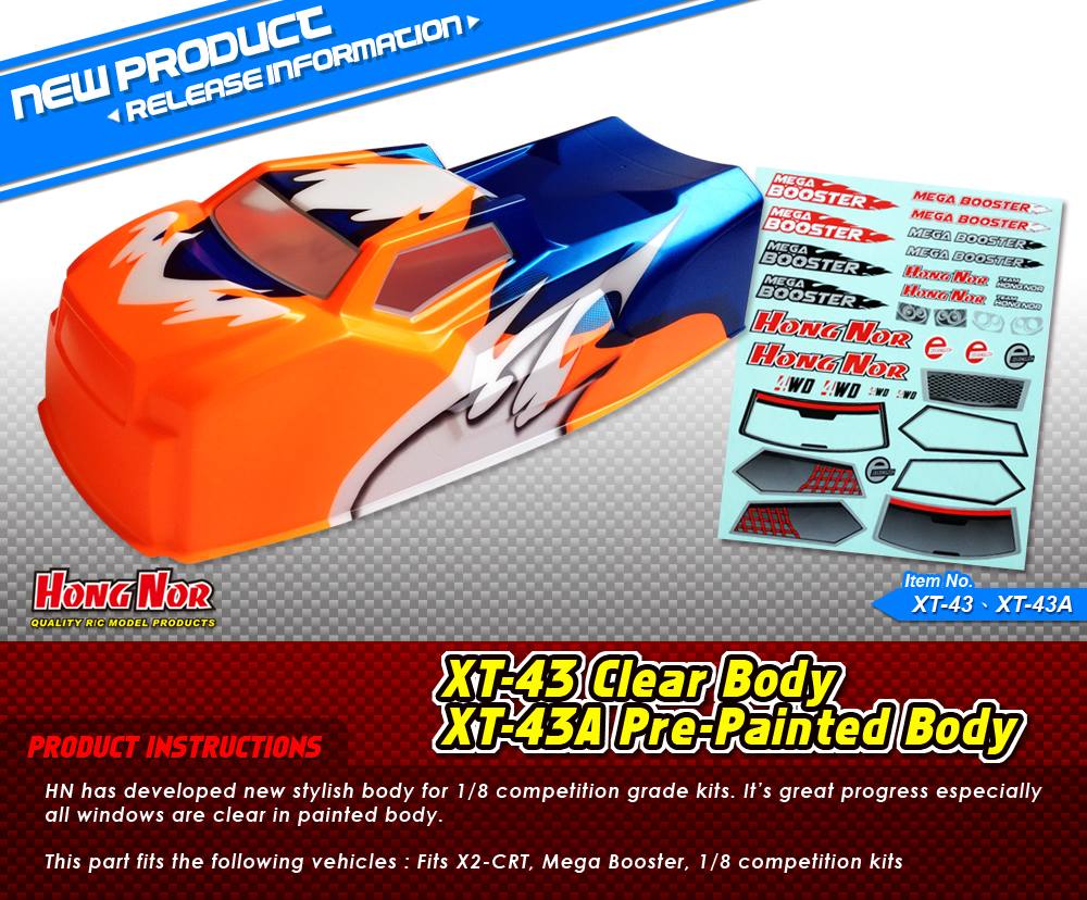 HN - Mega Booster pre-painted Body
