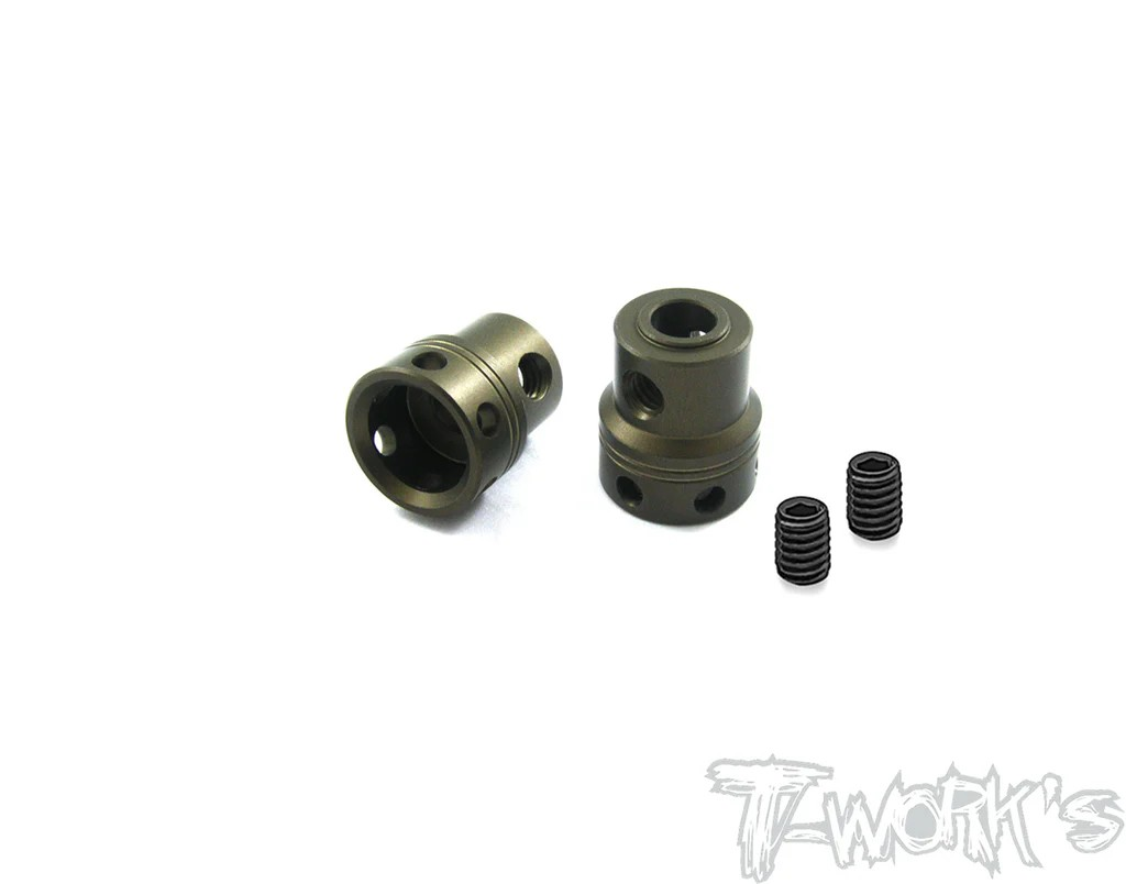 T-Works - Alum. Hard Coated Joint Cups (2 Stück) - for GT