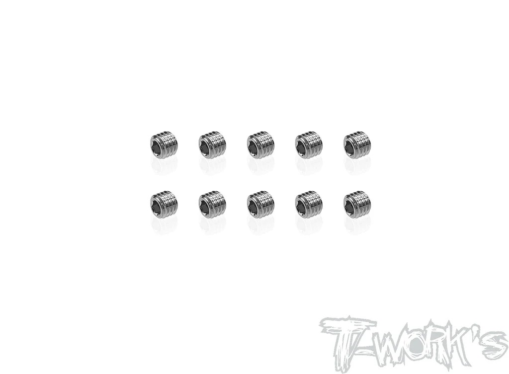 T-Works - 64 Titan Madenschraube Innensechskant M5 x 4mm (6 Stück)