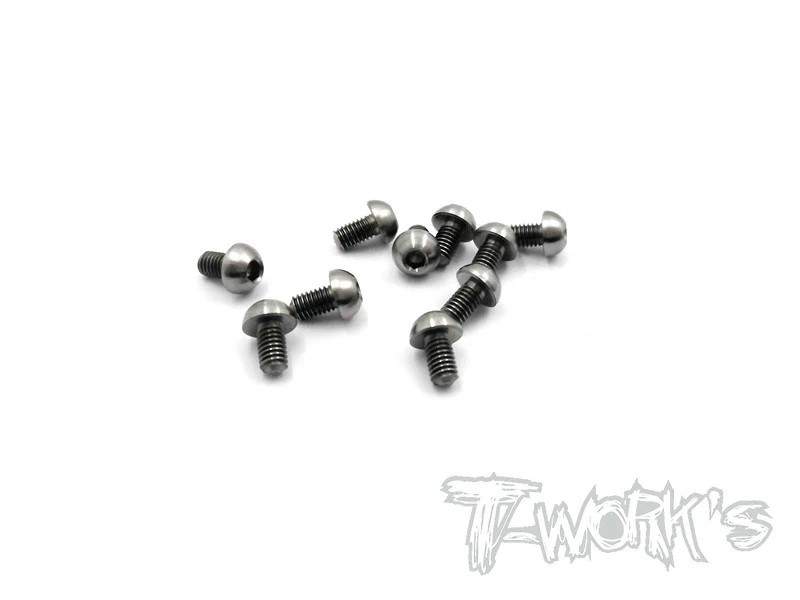 T-Works - 64 Titan Rundkopfschraube Innensechskant M3 x 5mm (10 Stück)