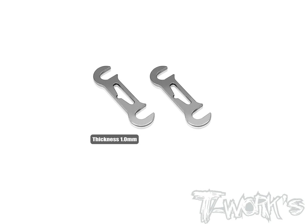 T-Works - Roll Center Spacer - hinten (1.0mm) für XRAY X4 (2 Stück)
