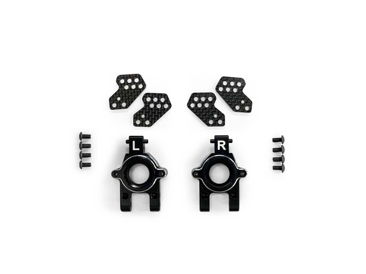HN - Carbon Rear Plates+Rear Hub  Alu. Set (Buggy)