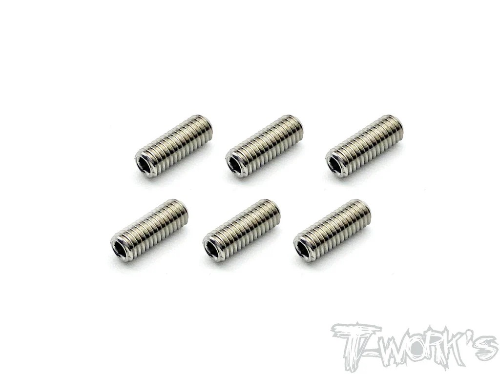 T-Works - 64 Titan Madenschraube Innensechskant M3 x 8mm (6 Stück)