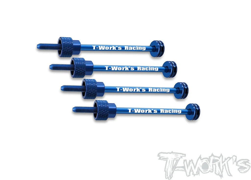 T-Works - Reifenständer (Organizer) für 4 Stück 1/10 elo & nitro Reifen - BLAU