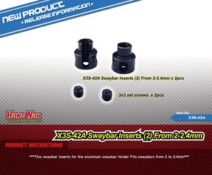 HN - Swaybar Inserts From 2-2.4mm (2 pcs)