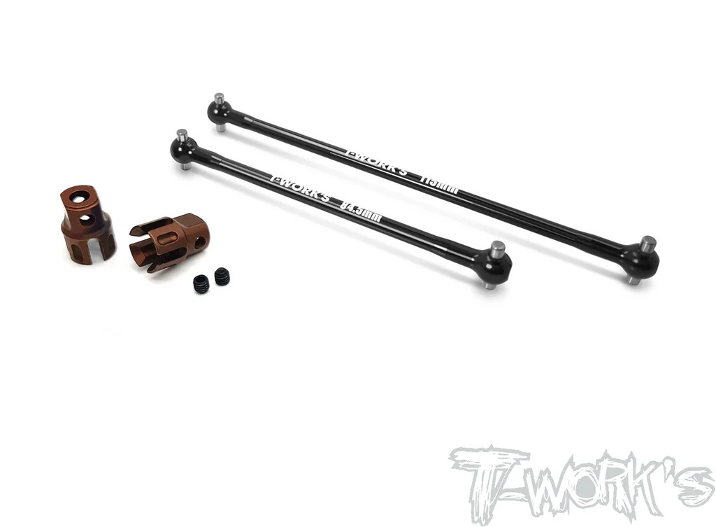 T-Works - Alum. Antriebswellen (Center) Set - für Mugen MBX8R
