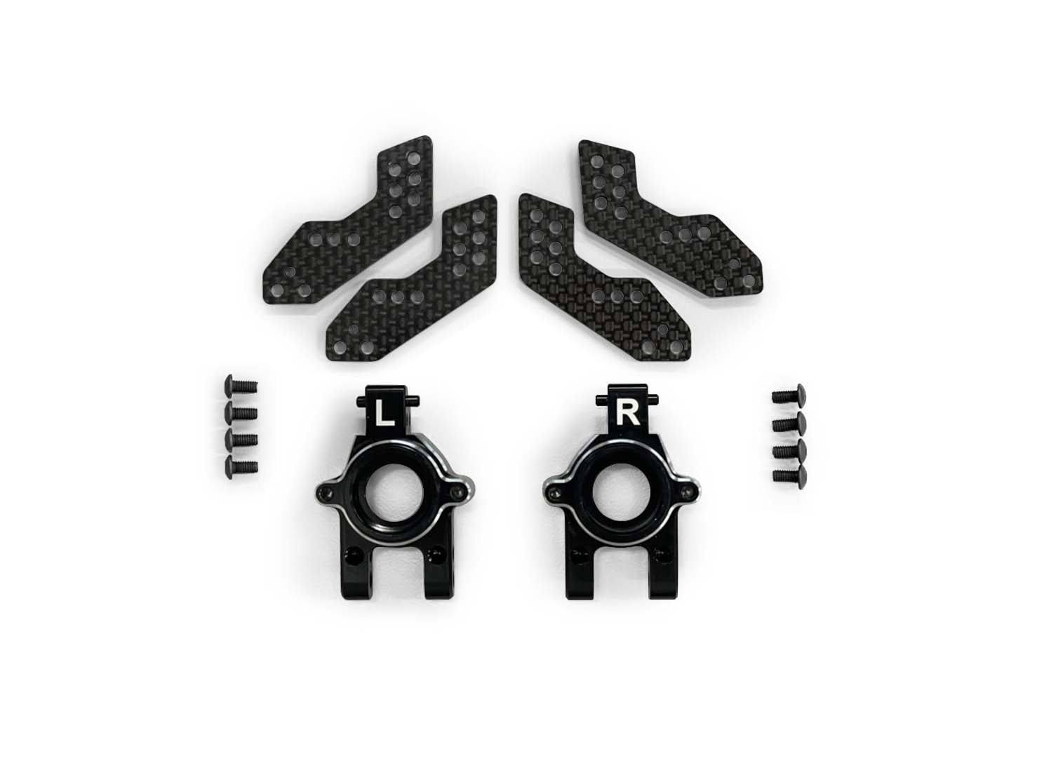 HN - Carbon Rear Plates+Rear Hub  Alu. Set(GT)