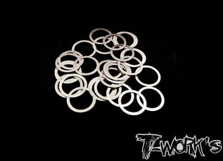T-Works - Shim Scheiben 8 x 10 x 0,3mm (30 Stück)