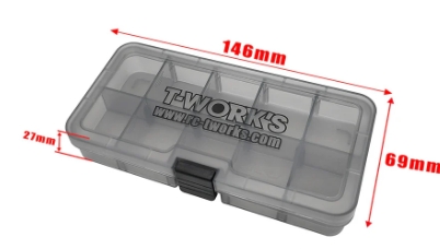 T-Works - Aufbewahrungsbox 10 Fächer (14.6 x 6.9 x 2.6cm)