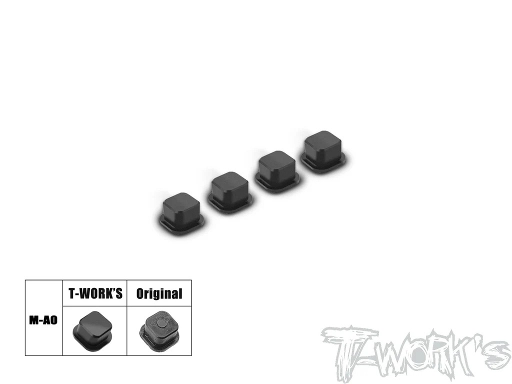 T-Works - CNC Machined Delrin Arm Mount Insert - für MBX8R - A & B Mount Type A (4 Stück)