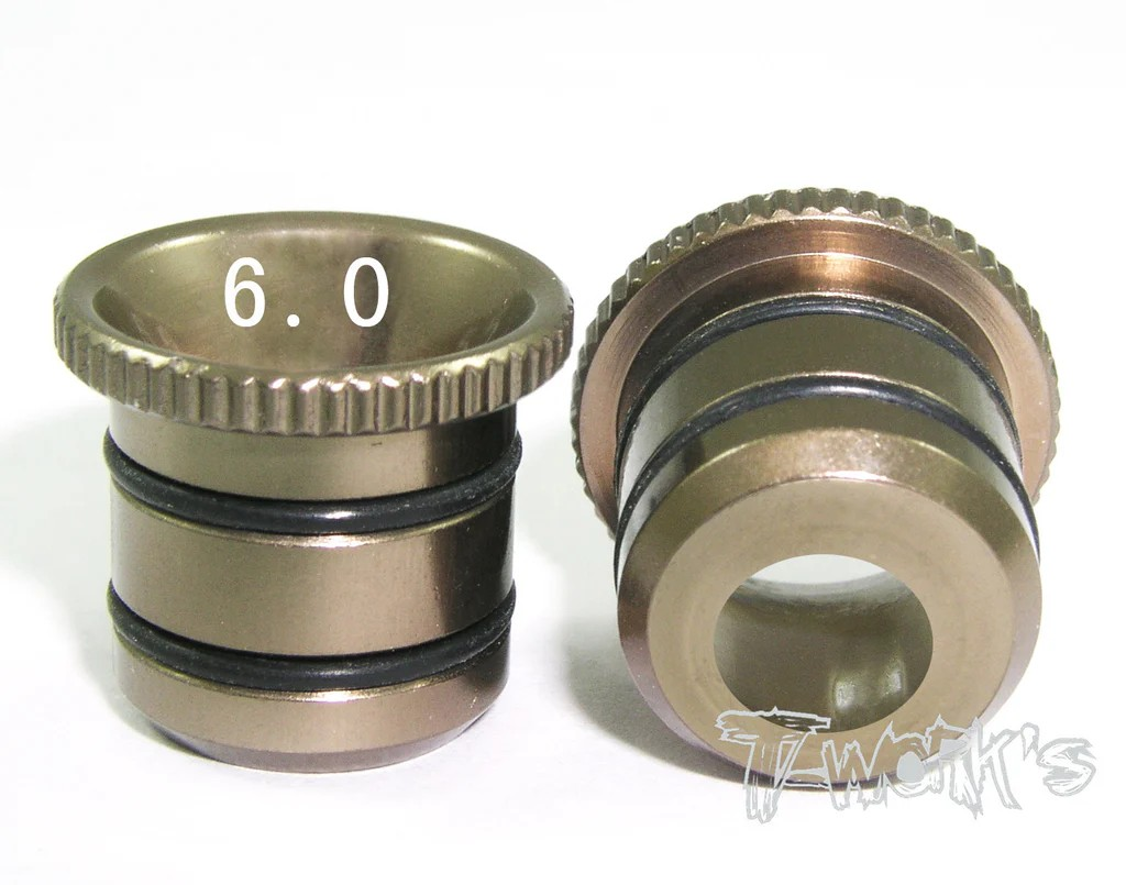 T-Works - Vergaser Einsatz - 6,0mm (für O.S./ Novarossi / Alpha / Go Motoren)