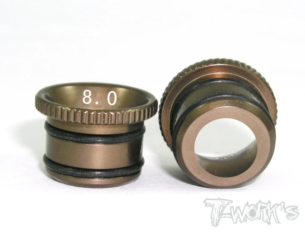 T-Works - Vergaser Einsatz - 8,0mm (für O.S./ Novarossi / Alpha / Go Motoren)