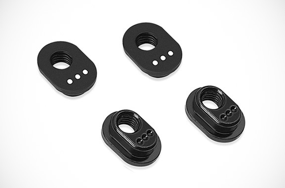 T-Works - Alu Nachlauf Einsatz für Xray X4 (3 dot) (4 pcs)