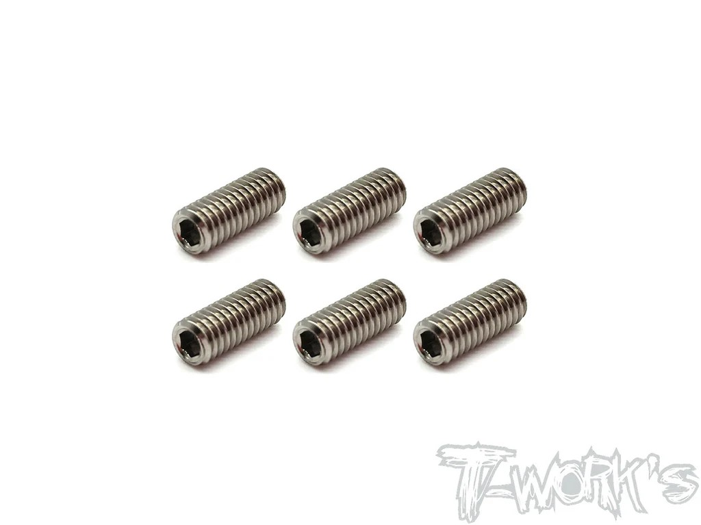 T-Works - 64 Titan Madenschraube Innensechskant M4 x 10mm (6 Stück)