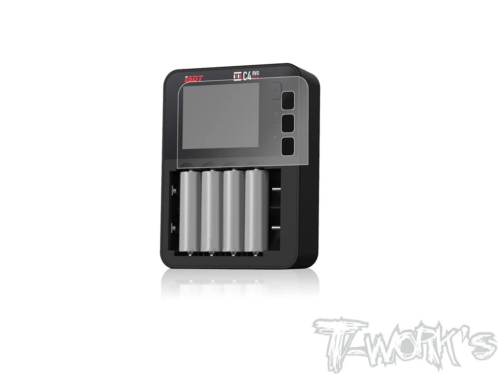 T-Works - Display Schutzfolie - für ISDT C4 EVO / Kyosho Speed House Multicell Charger EVO