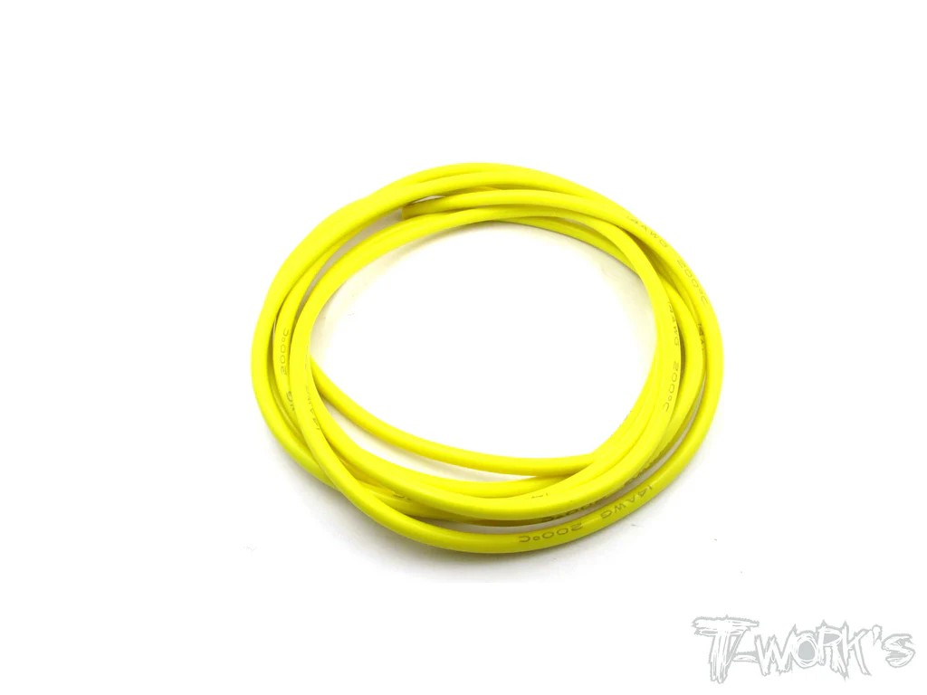 T-Works - Silikonkabel 14 AWG (2 Meter) - Gelb