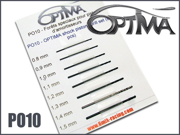 Optima - Shock pistons drill set (9 pcs)