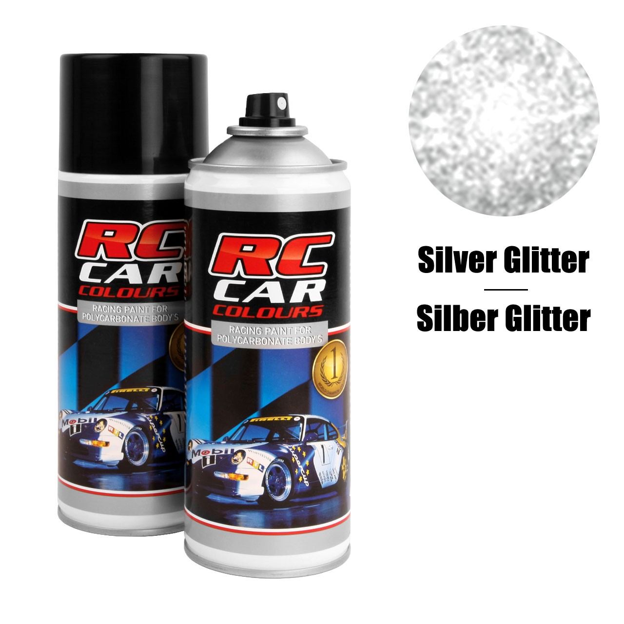 GHIANT - Nr 924 Lexan Farbe Silber Glitter 150ml