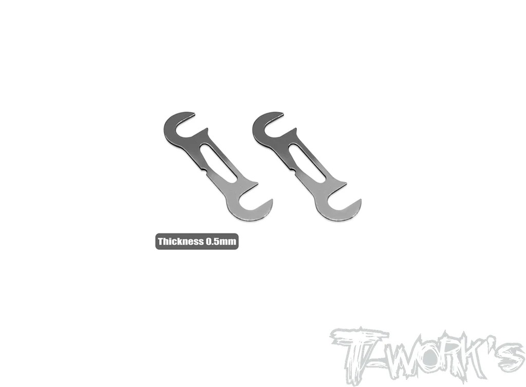 T-Works - Roll Center Spacer - hinten (0.5mm) für XRAY X4 (2 Stück)