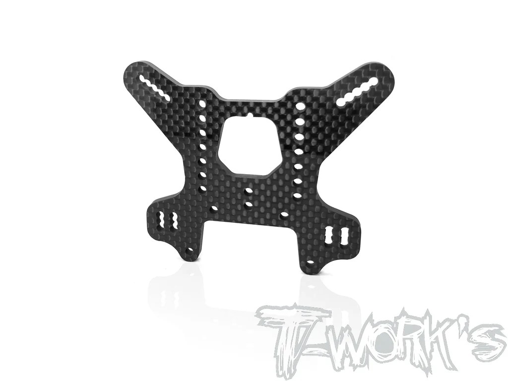 T-Works - Carbon Rear Shock Tower 4mm Ver.2 - für Mugen MBX8R