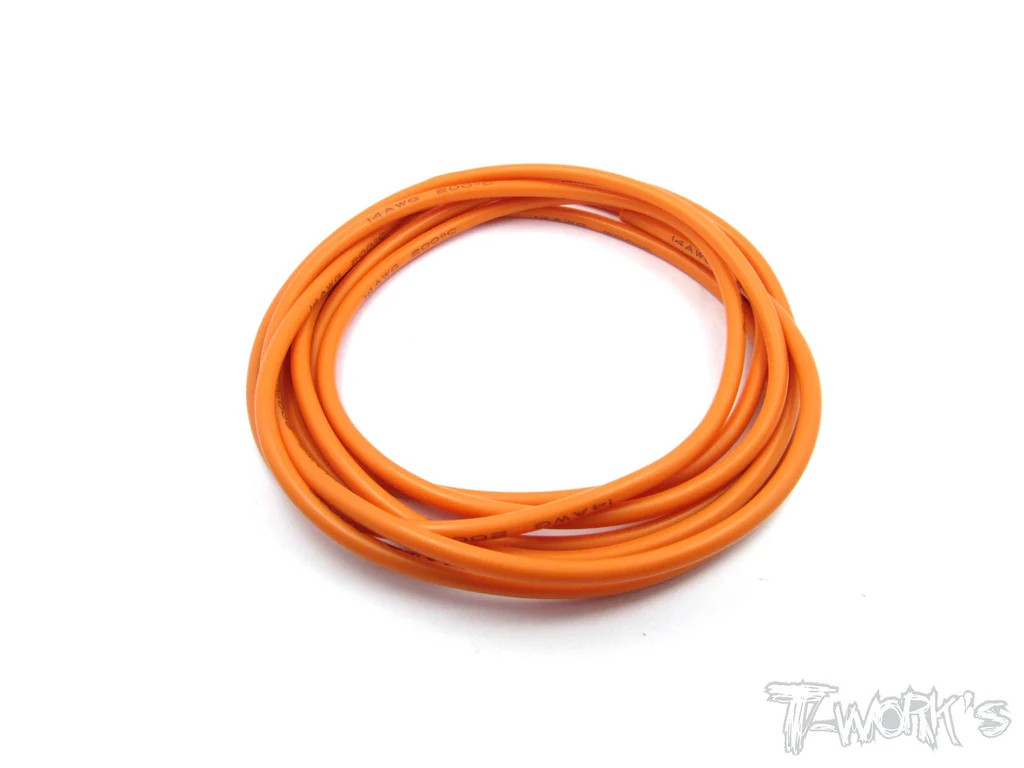 T-Works - Silikonkabel 14 AWG (2 Meter) - Orange