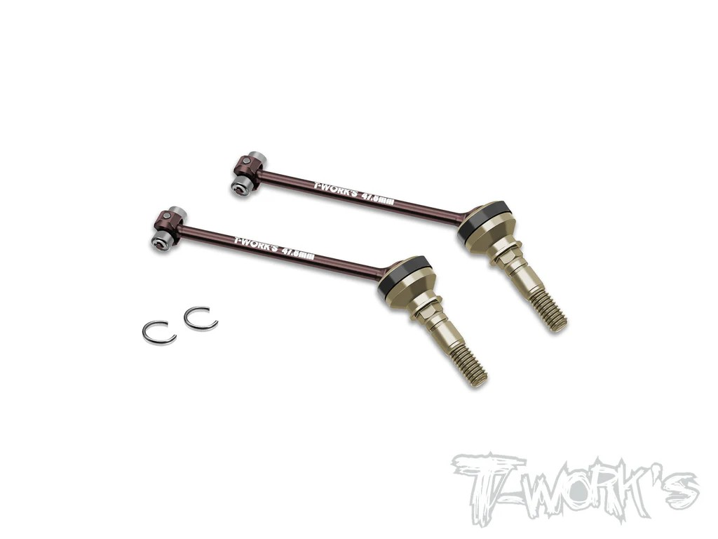 T-Works - Kugellager CVD Antriebswellen 47,8mm Hinten mit Aluminium Radachsen Xray X4-2023/24 (2 Stück)