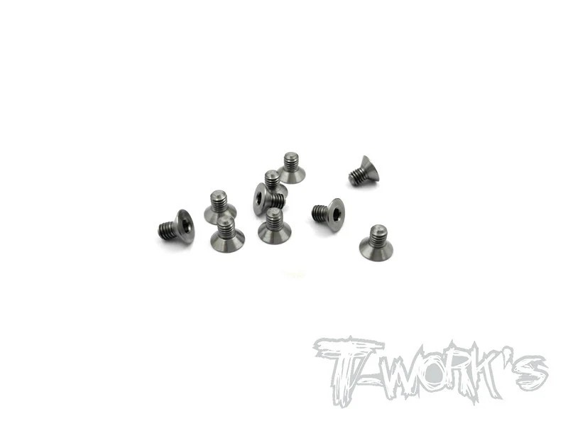 T-Works - 64 Titan Senkkopfschraube Innensechskant M3 x 5mm (10 Stück)