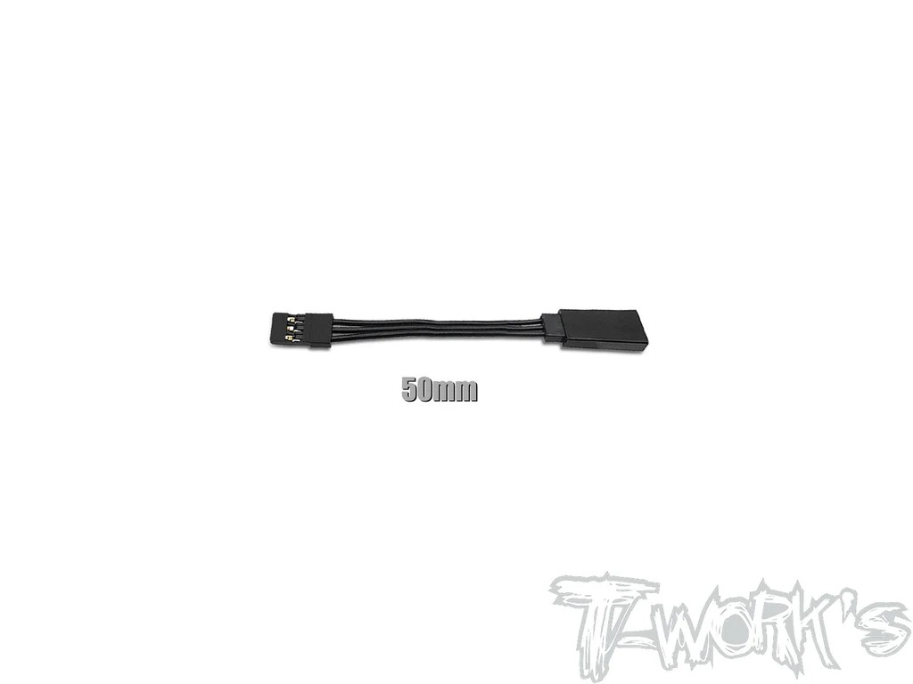 T-Works - Kabelverlängerung für Servo - Schwarz - 50mm