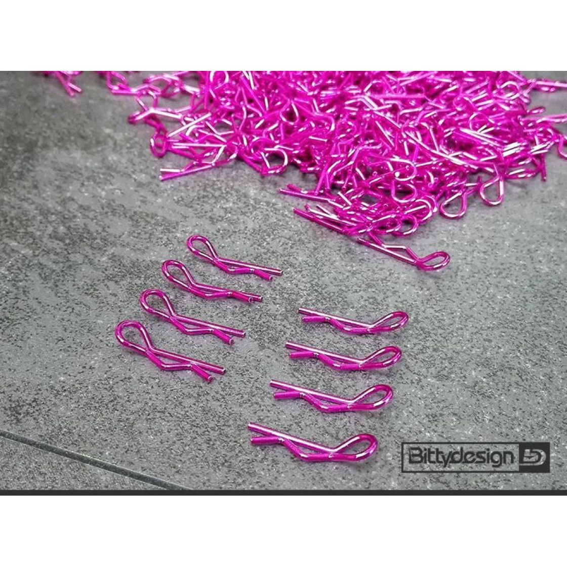 Bittydesign - Body Clips Kit Big scale - PINK - 1/5-1/7-1/8 (8 pcs)