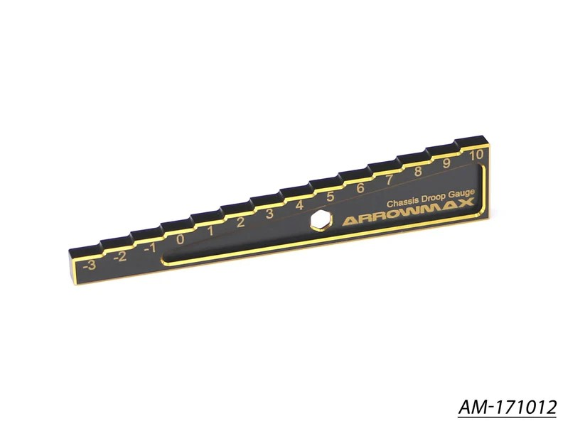 Arrowmax - Ausfederwegslehre - für 10mm Blöcke - Black Golden (1 Stück)