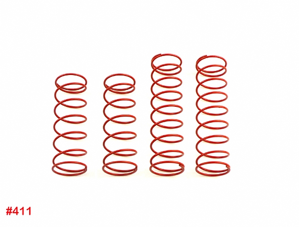 HN - Big Bore Shock Spring Set, Red/Soft (Front:1.5x68x7.5T Rear:1.5x8.5x9.75T)