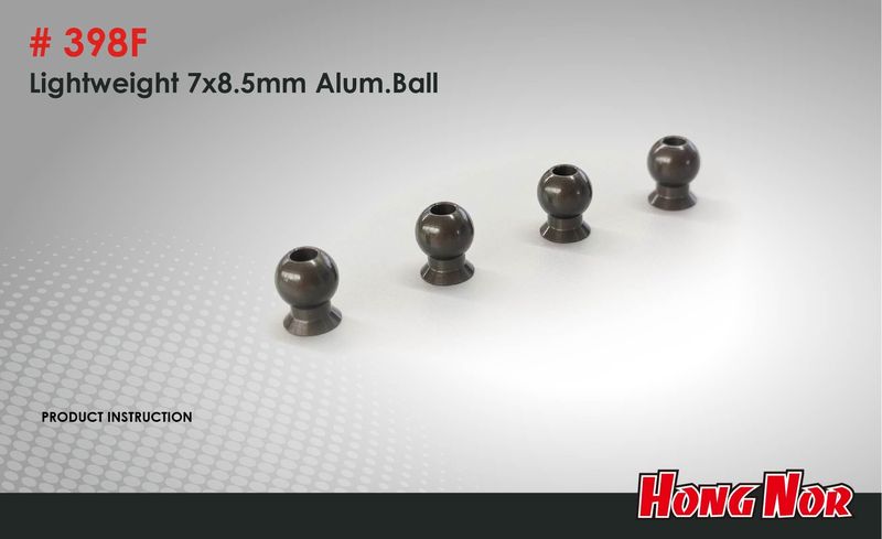 HN - Lightweight 7x8.5mm Alum, Ball (4 pcs)