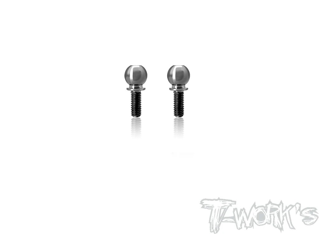 T-Works - Titan Kugelköpfe - 6mm - M3x6.5mm - für XRAY X4 (2 Stück)