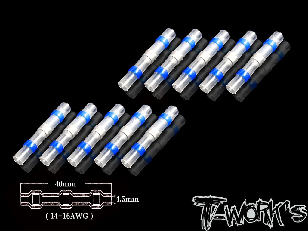 T-Works - Wärmeschrumpfende Lötverbinder 14-16 AWG (10 Stück)