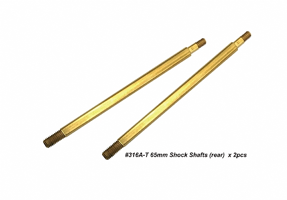 HN - Shock Shafts titatium coated Buggy (rear) 65mm