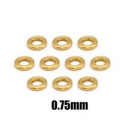 T-Works - Messing Shims - 3x6mm - 0.75mm (je 10 Stück)