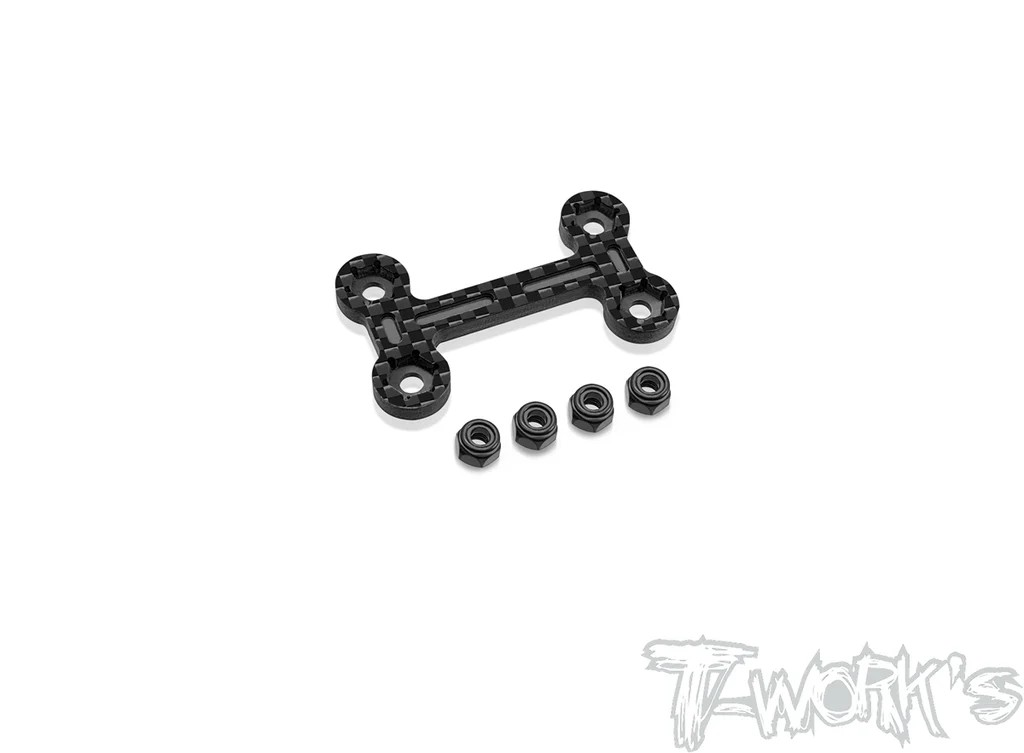 T-Works - Carbon Wing Mount One Piece Adapter - für Mugen MBX8R
