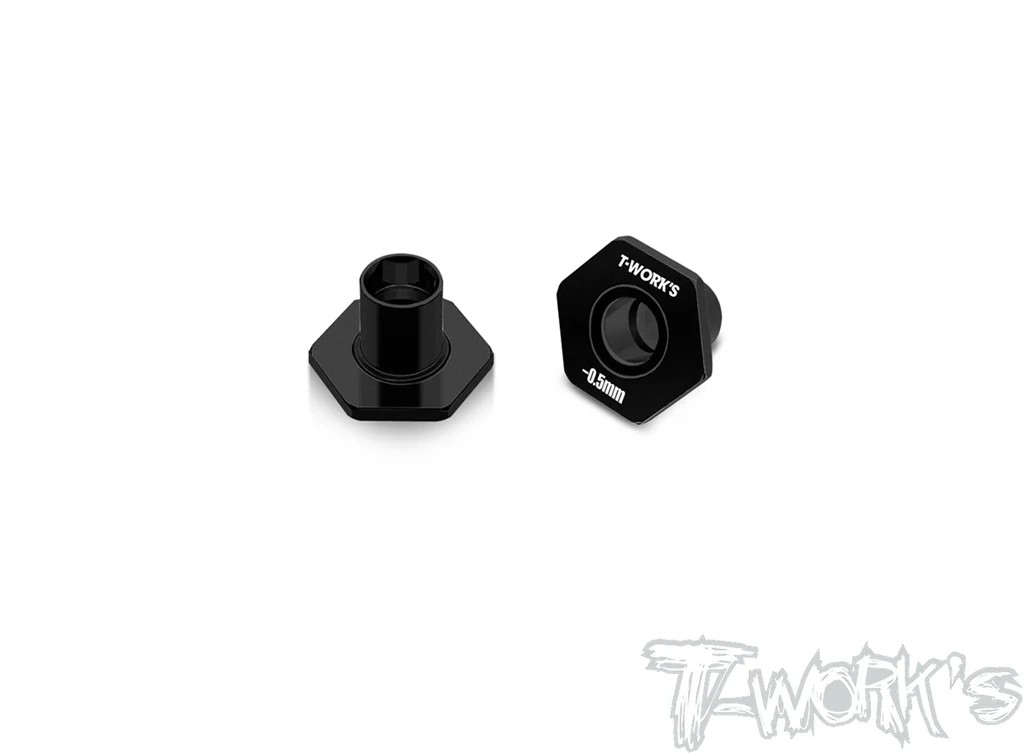 T-Works - Alu Sechskantmitnehmer -0.5mm Offset für XRAY X4 (2 Stück)