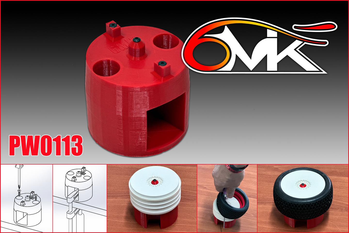 OPTIMA - 1/8 Buggy Tire Mount cone