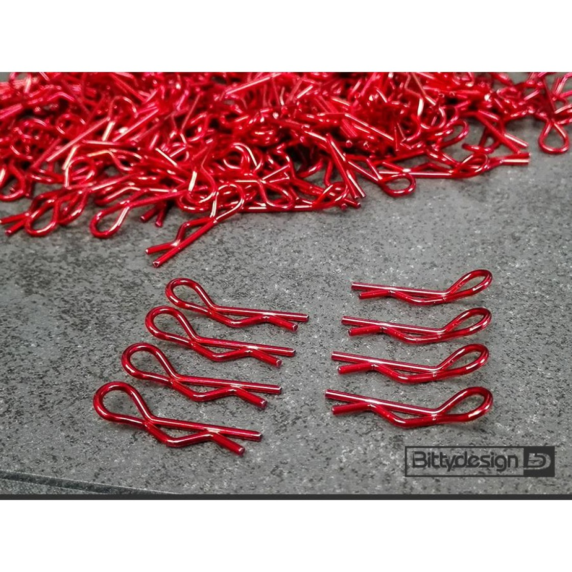 Bittydesign - Body Clips Kit - Red - (8 Stück)