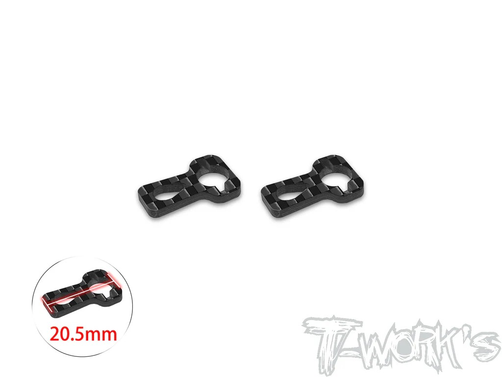 T-Works - Carbonplatte (2 pcs) - 20,5mm - für Easy-Snap Akkuhalter Set