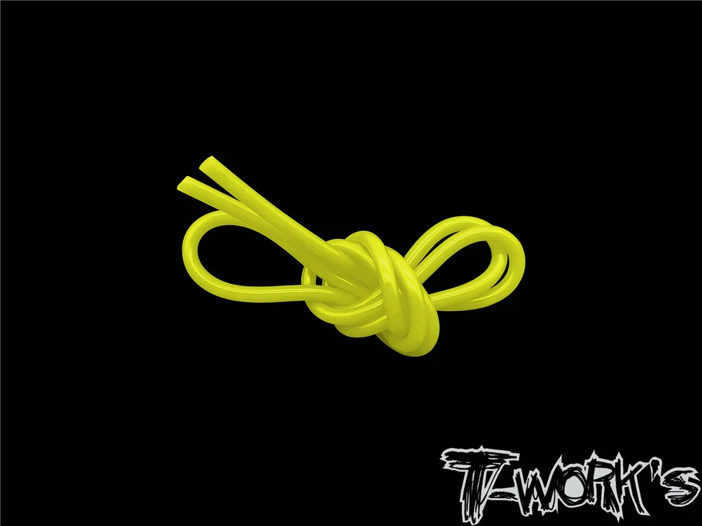 T-Works - Spritschlauch φ 5.2x2.3mm - Fluoreszierend Gelb (1m)