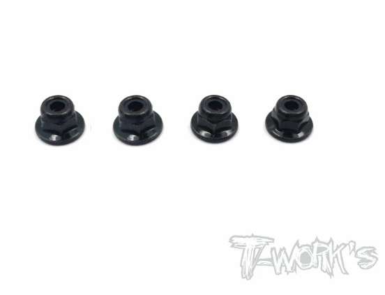 T-Works - M3 Mutter Flach Stahl (4 Stück)