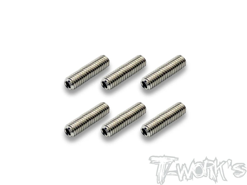 T-Works - 64 Titan Madenschraube Innensechskant M3 x 12mm (6 Stück)