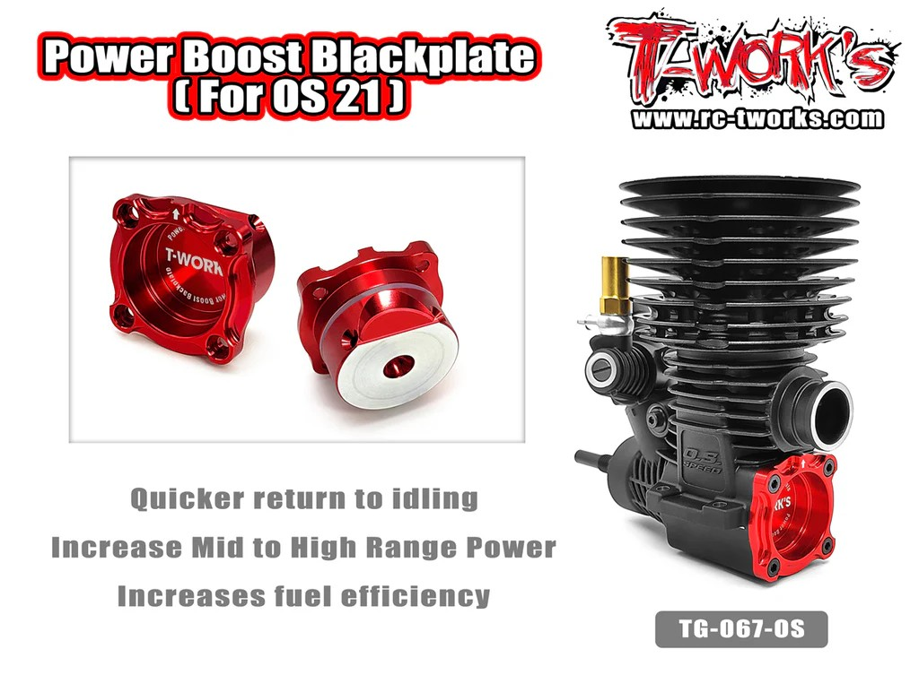 T-Works - Power Boost Backplate for O.S. .21